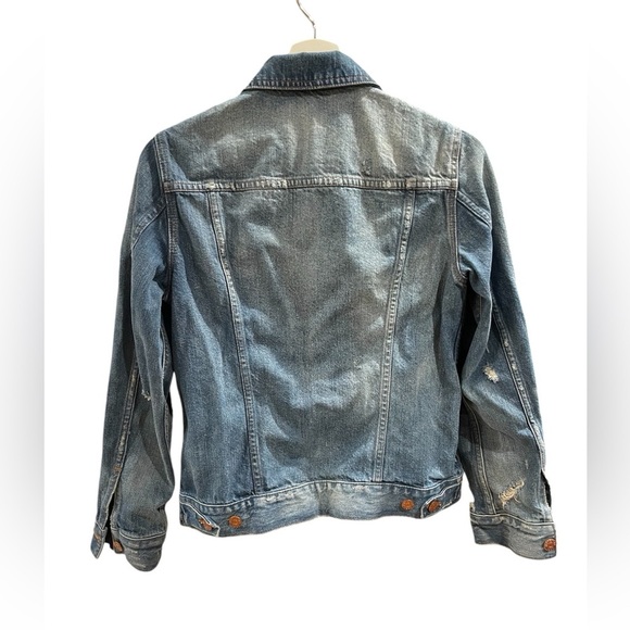 Madewell Distressed Jean Jacket - Picture 2 of 6
